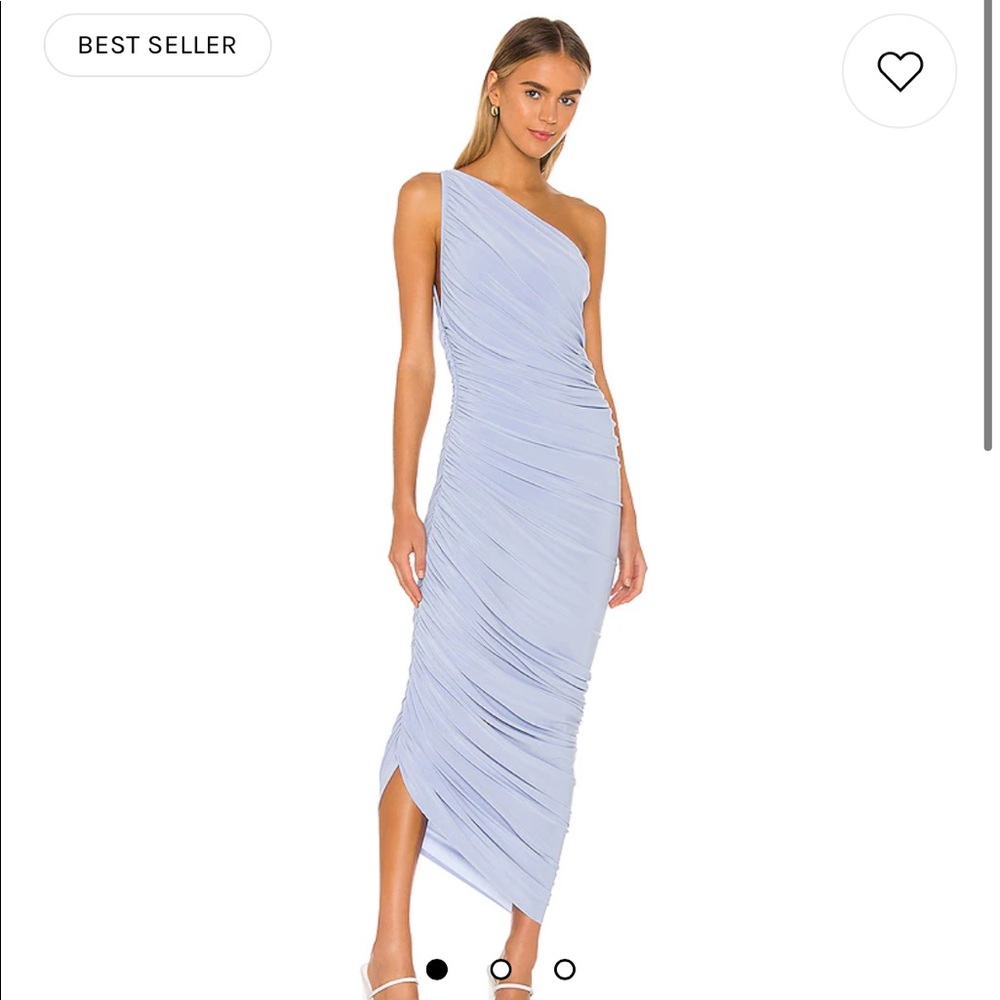 Revolve Norma Kamali Diana Gown in Celestial Blue in medium. New worn once